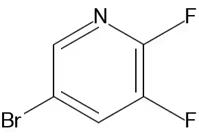 2,3-Difluoro-5-bromopyridine structure, CAS 89402-44-8