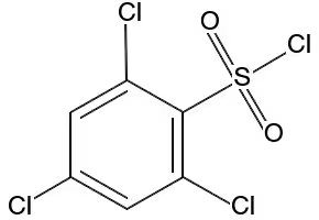 2,4,6-Trichlorobenzenesulfonylchloride structure, CAS 51527-73-2