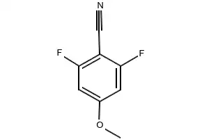 2,6-Difluoro-4-methoxybenzonitrile structure, CAS 123843-66-3