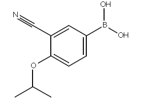 3-cyano-4-isopropoxyphenylboronicacid structure, CAS 1009303-59-6
