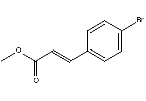 methyl3-(4-bromophenyl)acrylate structure, CAS 3650-78-0
