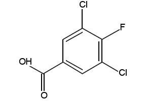 3,5-Dichloro-4-fluorobenzoicacid structure, CAS 98191-30-1