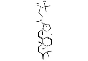 24,25-Dihydroxycycloartan-3-one structure, CAS 155060-48-3
