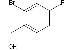 2-Bromo-4-fluorobenzylalcohol structure, CAS 229027-89-8