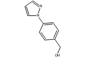 (4-(1H-pyrazol-1-yl)phenyl)methanol structure, CAS 143426-49-7