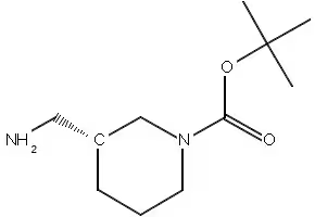 tert-butyl3-(aminomethyl)piperidine-1-carboxylate structure, CAS 140645-23-4