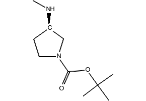 (R)-tert-butyl3-(methylamino)pyrrolidine-1-carboxylate structure, CAS 199336-83-9