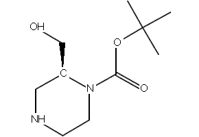 (S)-1-Boc-2-Hydroxymethylpiperazine structure, CAS 1030377-21-9