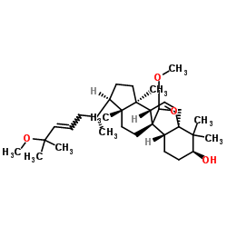 5,19-Epoxy-19,25-dimethoxycucurbita-6,23-dien-3-ol structure, CAS 85372-70-9