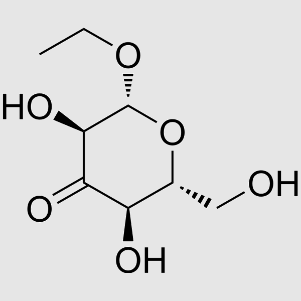 Ethylbeta-D-ribo-hex-3-ulopyranoside structure, CAS 104953-08-4