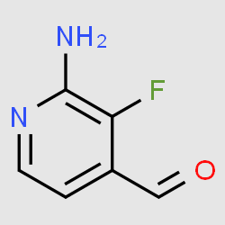 2-Amino-3-fluoro-4-formylpyridine structure, CAS 1211582-66-9