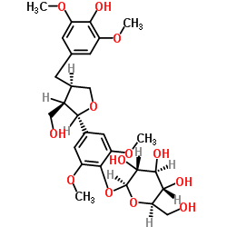 5,5'-Dimethoxylariciresinol4-O-glucoside structure, CAS 154418-16-3