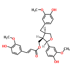 9-O-Feruloyllariciresinol structure, CAS 60337-67-9