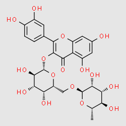 Quercetin3-O-robinobioside structure, CAS 52525-35-6
