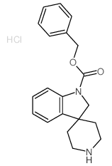 benzylspiro[indoline-3,4'-piperidine]-1-carboxylatehydrochloride structure, CAS 159635-46-8
