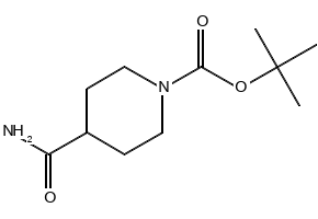 1-tert-Butoxycarbonylpiperidine-4-carboxamide structure, CAS 91419-48-6