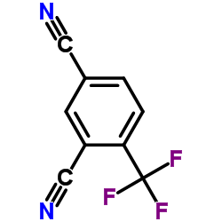 2,4-Dicyanobenzotrifluoride structure, CAS 1483-43-8