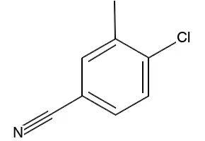 4-Chloro-3-methylbenzonitrile structure, CAS 4387-31-9