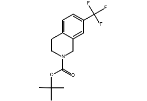 N-boc-7-trifluoromethyl-1,2,3,4-tetrahydro-isoquinoline structure, CAS 1257855-77-8