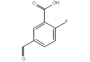 2-Fluoro-5-formylbenzoicacid structure, CAS 550363-85-4
