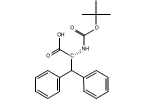 N-(tert-Butoxycarbonyl)-3-phenyl-D-phenylalanine structure, CAS 143060-31-5