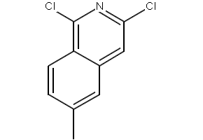 1,3-dichloro-6-methylisoquinoline structure, CAS 21902-38-5