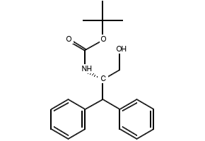 N-(tert-Butoxycarbonyl)-3-phenyl-L-phenylalaninol structure, CAS 155836-47-8