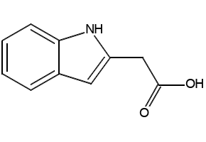 Indole-2-aceticacid structure, CAS 32588-36-6