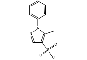5-methyl-1-phenyl-1H-pyrazole-4-sulfonylchloride structure, CAS 342405-38-3