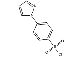 4-(1H-Pyrazol-1-yl)benzenesulfonylchloride structure, CAS 18336-39-5