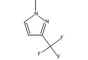 1-methyl-3-(trifluoromethyl)-1H-pyrazole structure, CAS 154471-65-5