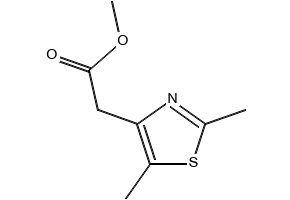 Methyl-2-(2,5-dimethyl-1,3-thiazol-4-yl)acetate structure, CAS 306937-37-1