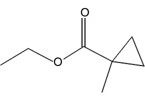 Ethyl-1-methylcyclopropanecarboxylate structure, CAS 71441-76-4