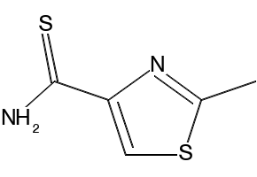 2-Methylthiazole-4-carbothioicacidamid structure, CAS 174223-29-1