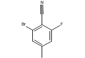 2-Bromo-4-fluoro-6-nitrotoluene structure, CAS 502496-33-5