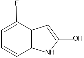 4-Fluorooxindole structure, CAS 138343-94-9