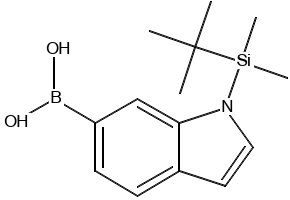 1-(tert-butyldimethylsilyl)-1H-indol-6-yl-6-boronicacid structure, CAS 913835-60-6