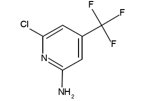 6-Chloro-4-(trifluoromethyl)pyridine-2-amine structure, CAS 34486-23-2
