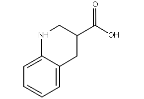 1,2,3,4-tetrahydroquinoline-3-carboxylicacid structure, CAS 114527-53-6