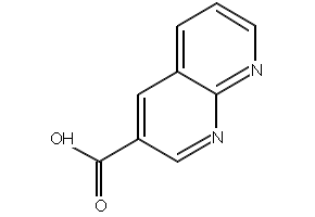 1,8-naphthyridine-3-carboxylicacid structure, CAS 104866-53-7