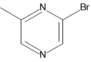 2-Bromo-6-methylpyrazine structure, CAS 914452-71-4