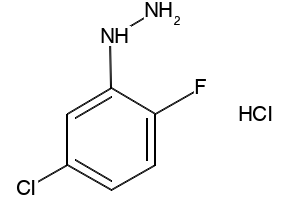 5-Chloro-2-fluorophenylhydrazinehydrochloride structure, CAS 529512-80-9