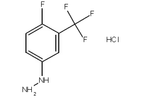 4-Fluoro-3-(trifluoromethyl)phenylhydrazinehydrochloride structure, CAS 502496-22-2