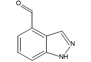 1H-indazole-4-carbaldehyde structure, CAS 669050-70-8