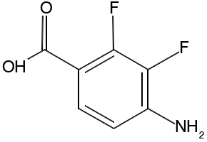 4-Amino-2,3-difluorobenzoicacid structure, CAS 194804-85-8