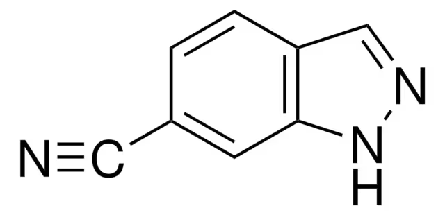 1H-indazole-6-carbonitrile structure, CAS 141290-59-7
