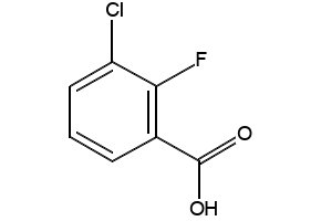 3-Chloro-2-fluorobenzoicacid structure, CAS 161957-55-7