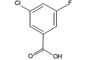 3-Chloro-5-fluorobenzoicacid structure, CAS 25026-64-6