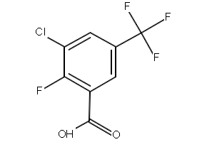 3-Chloro-2-fluoro-5-(trifluoromethyl)benzoicacid structure, CAS 129931-45-9