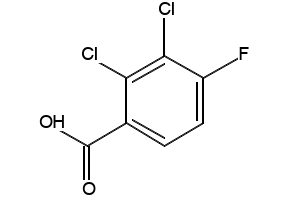 2,3-Dichloro-4-fluorobenzoicacid structure, CAS 154257-76-8